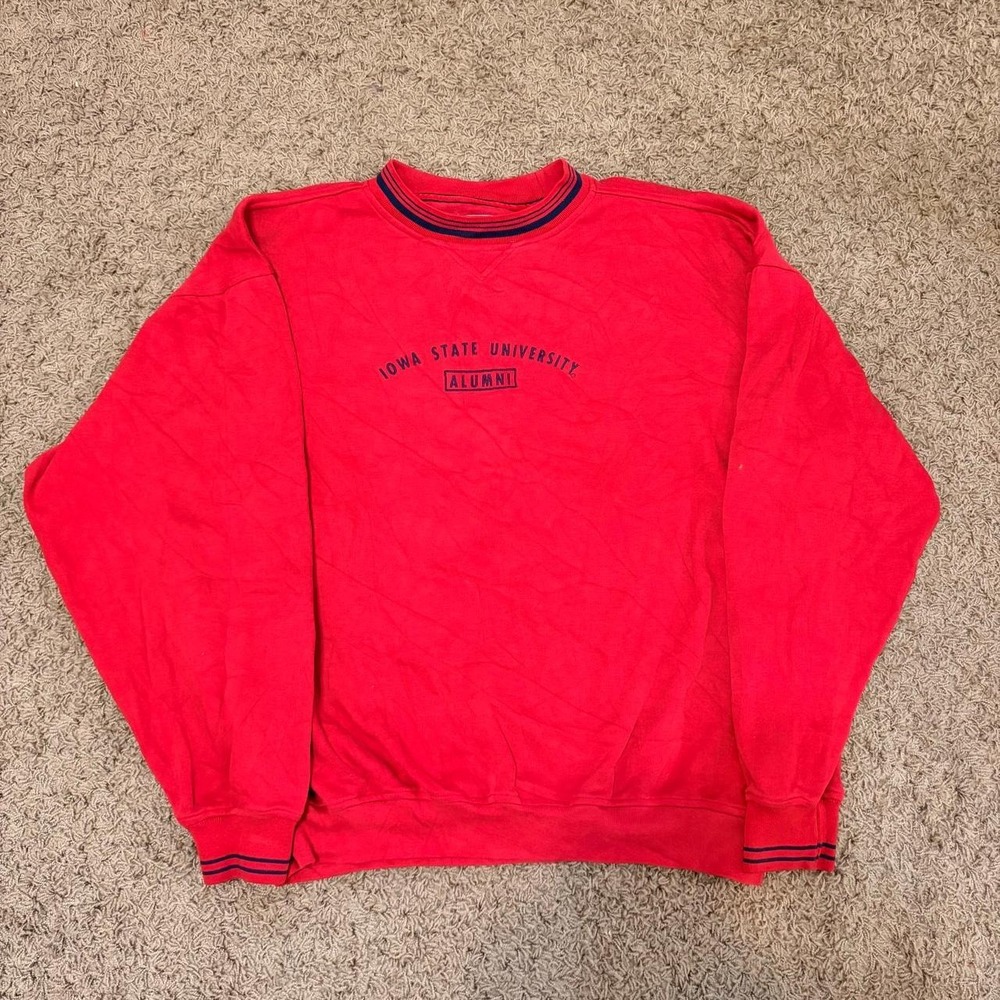 Gear For Sports Vintage Iowa State University Alumni Red Sweatshirt Mens XL